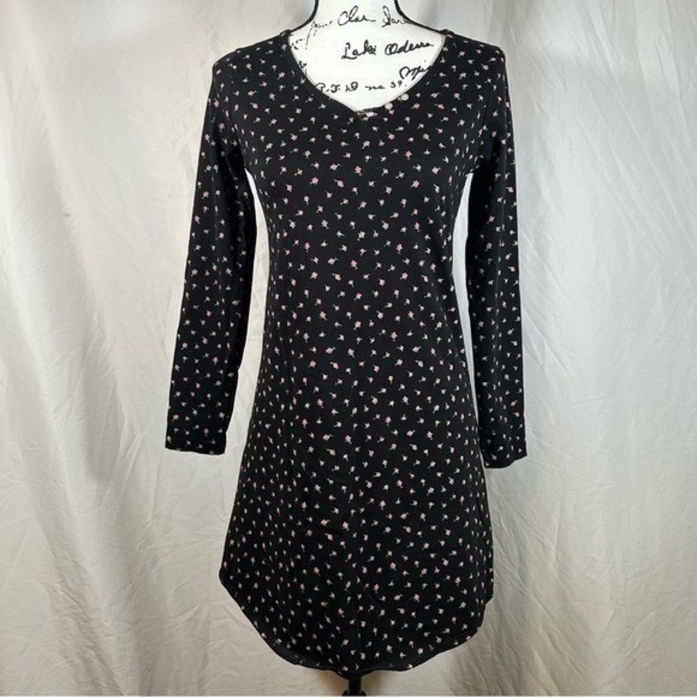 Charter Club Long Sleeve Floral Nightgown Womens S Cotton Blend Cozycore Ecocore